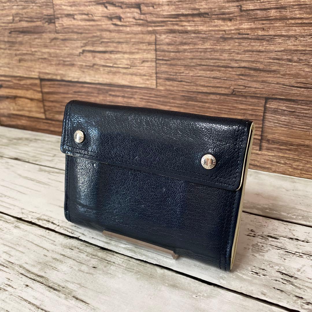 吉田カバン PORTER DOUBLE WALLET ネイビー/ナチュラル