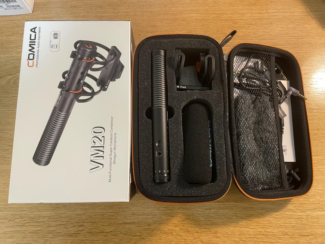 【未使用に近い】COMICA VM20 ショットガンマイク／おまけ付き／動作良好