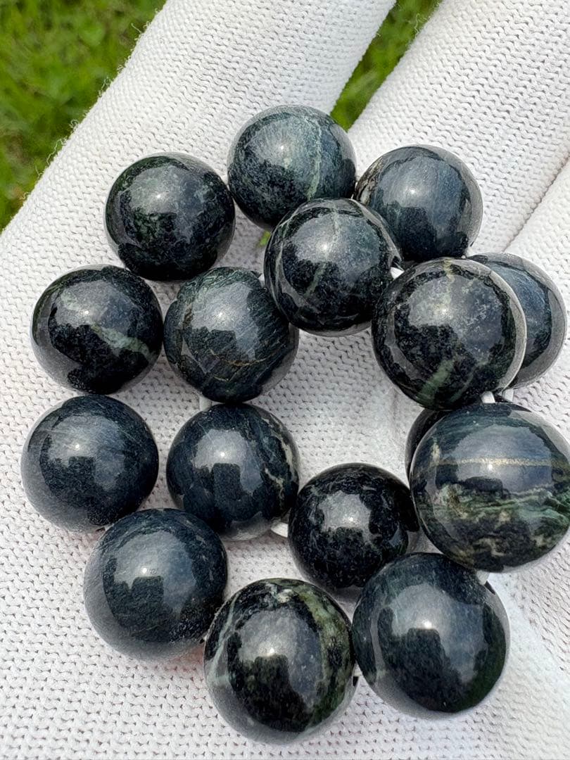 【匿名発送】希少 神居古潭（紺）ブレスレット