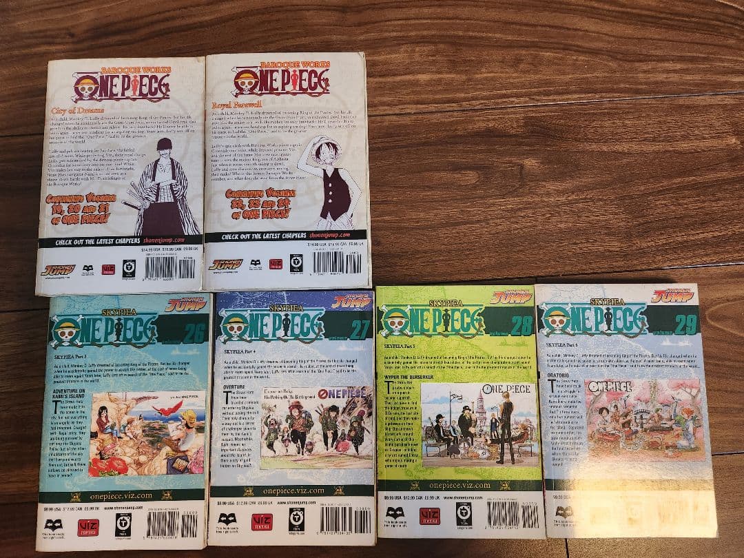 英語版ONE PIECE　19巻から63巻(25巻欠品)