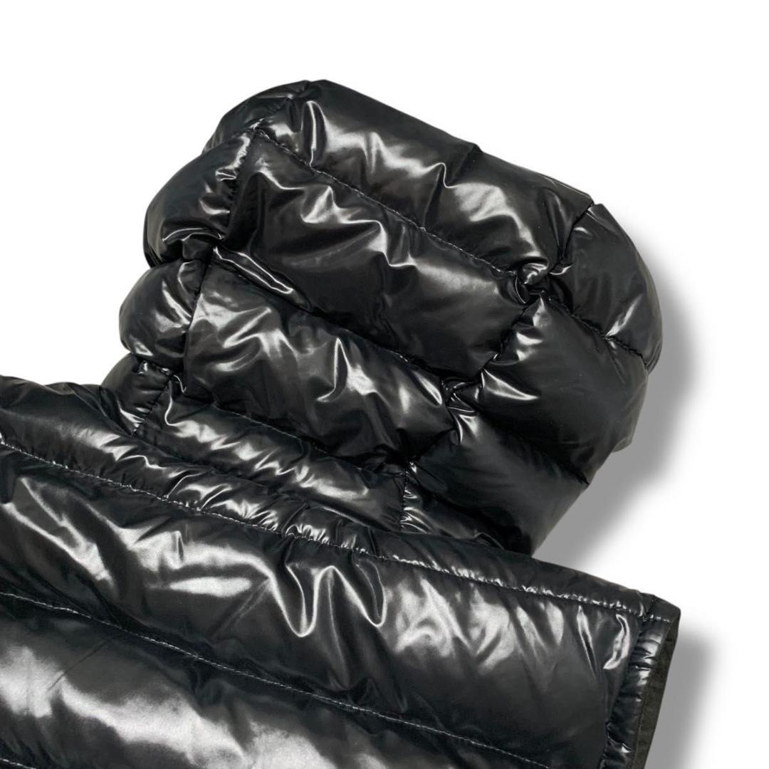 美品 XLサイズ エンメティ ダウンベスト ムートン 切り替え ブラック 黒