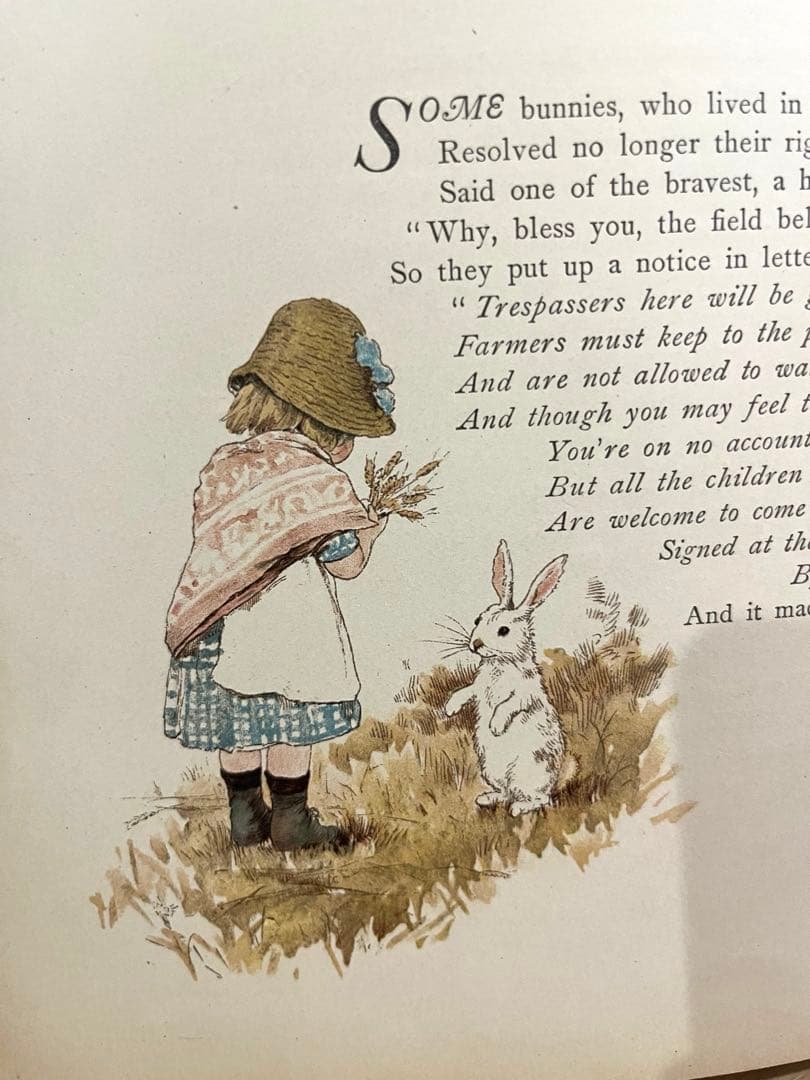 No.365 希少 古書 洋書 絵本 アンティーク ビクトリアン 詩集 児童書