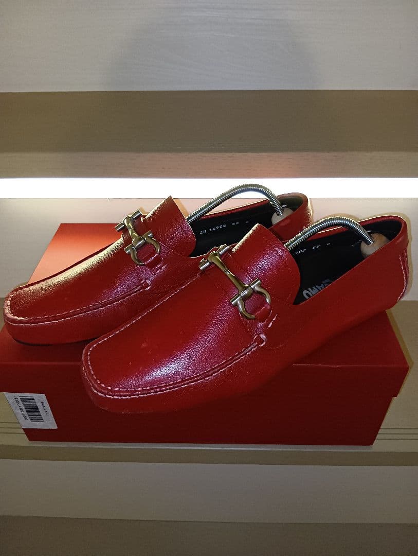 靴 Salvatore Ferragamo PARIGI Rubino 8 EE