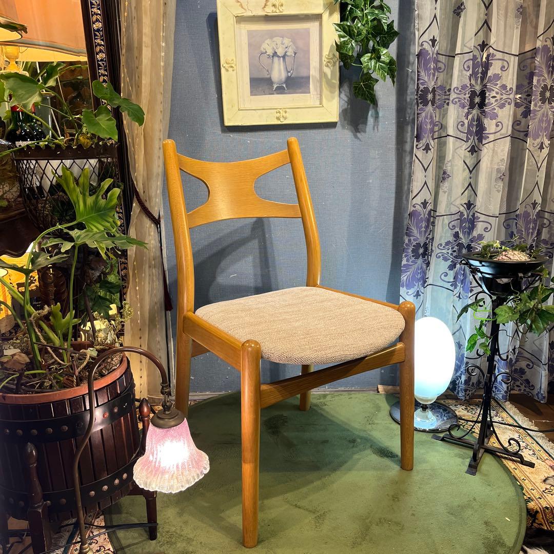 minimalist L 3オークソリッド　オープンバック　デザインチェア