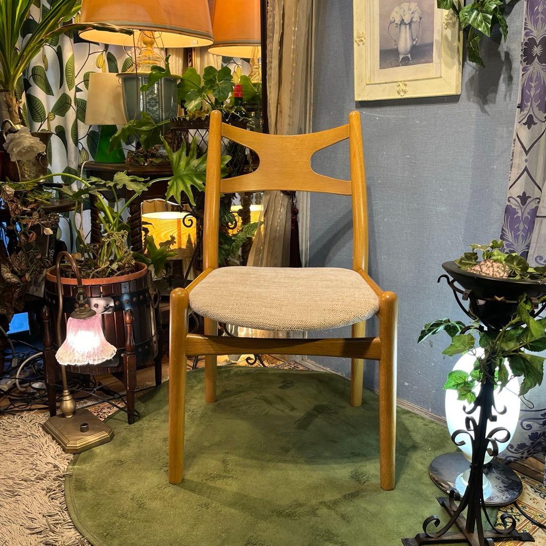 minimalist L 3オークソリッド　オープンバック　デザインチェア