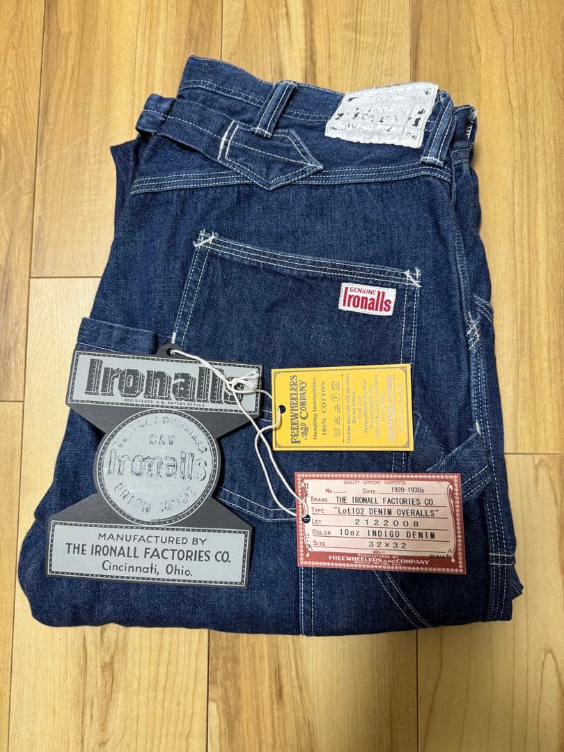 パンツ FREEWHEELERS Lot 102 DENIM OVERALLS W32