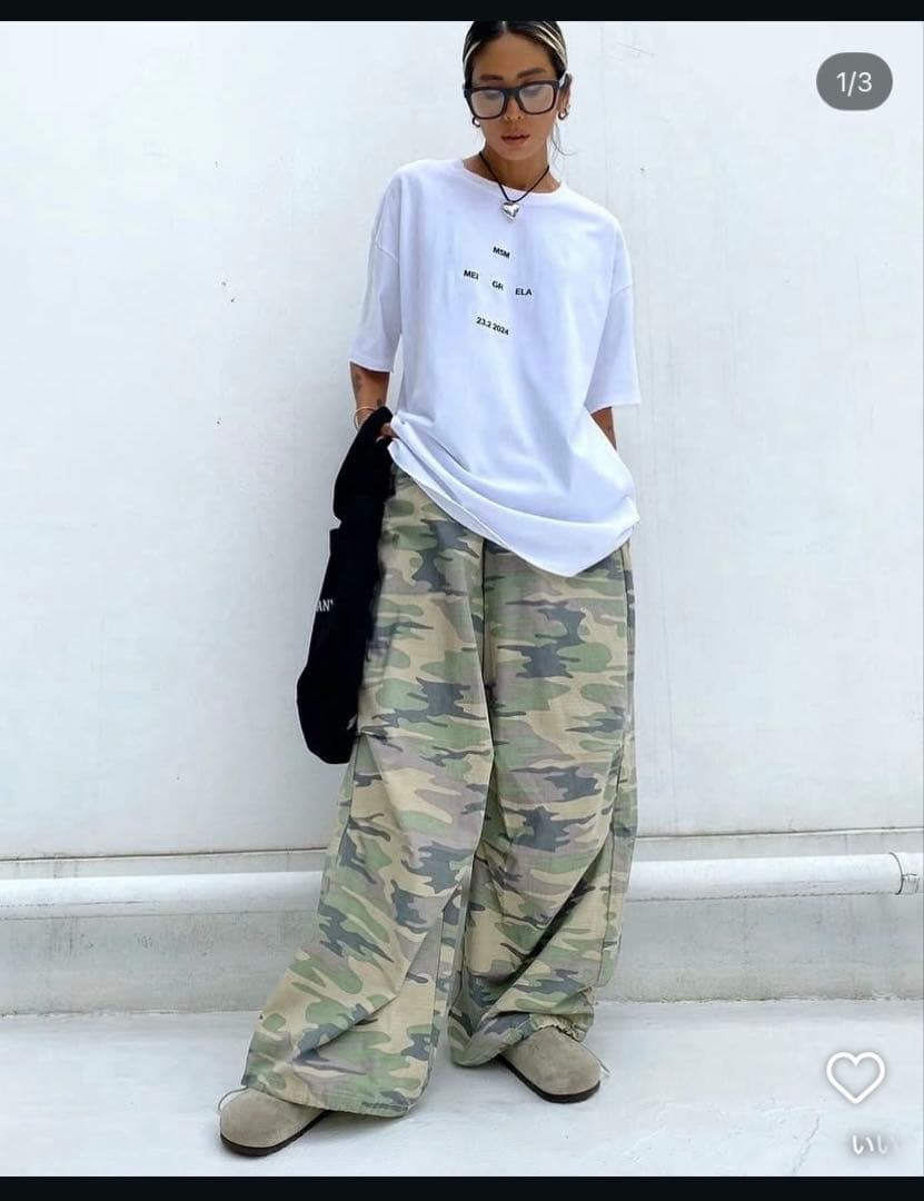 yuu sudo カモフラージュ パラシュートパンツ　sサイズ