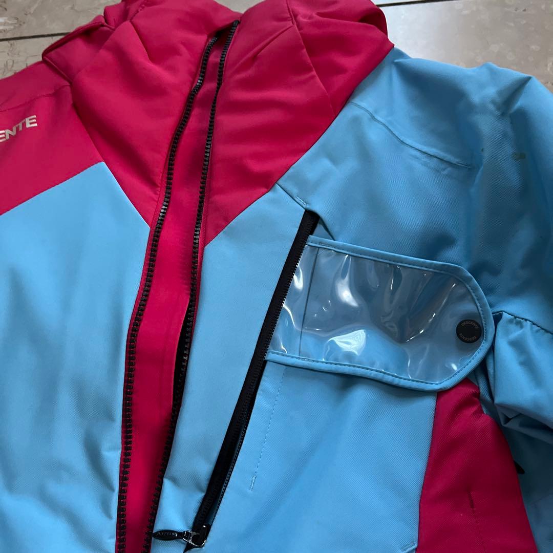 DESCENTE スキーウェアセット 赤/青ユニセックスssサイズ