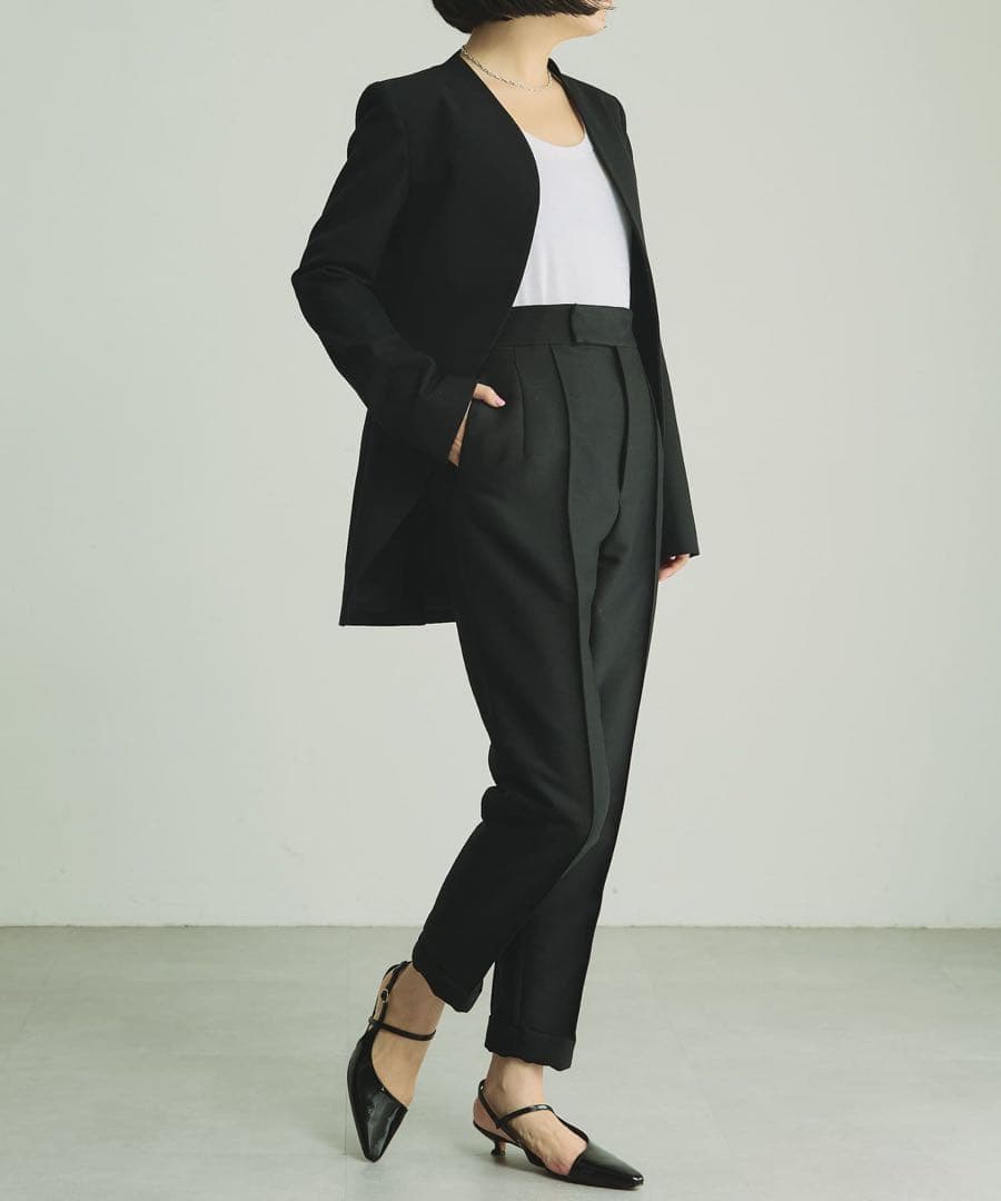 定価約5万 美品WhimGazette 長谷川京子さんコラボカラーレスジャケット