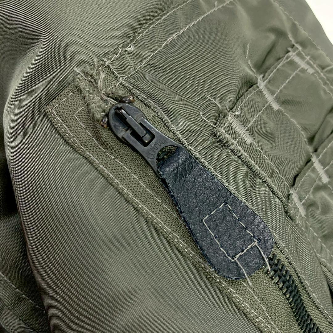 USA製★復刻 AVIREX MA-1 フライトジャケット 黒タグ L　D900