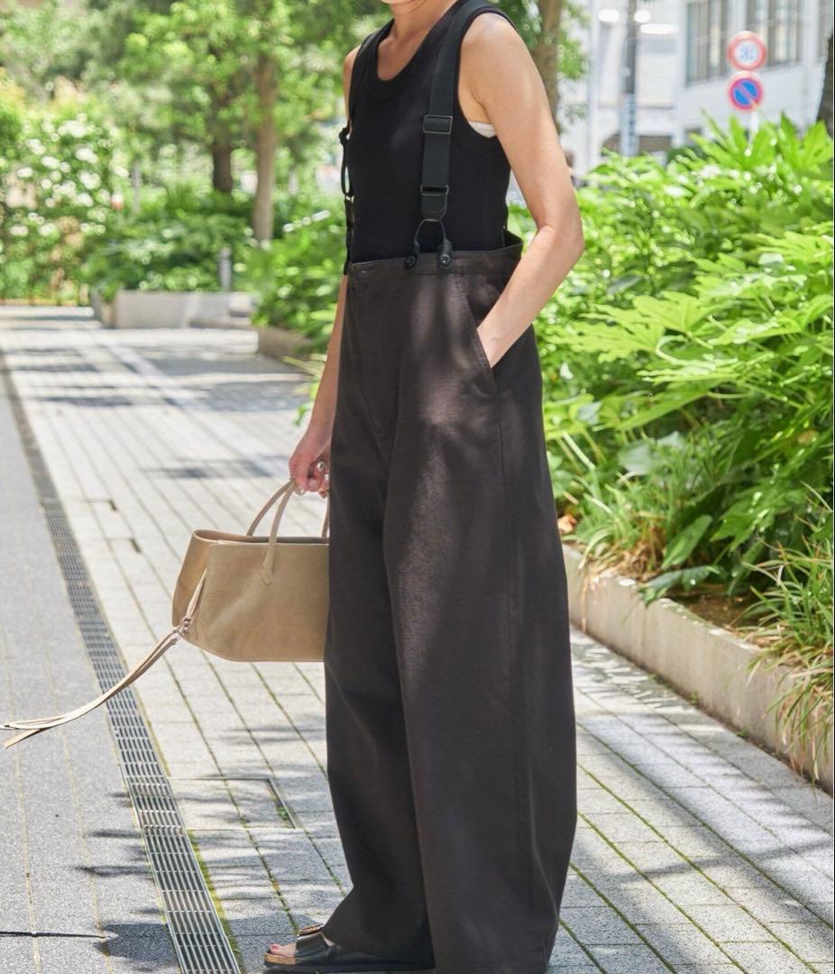 【Spick&Span/スピックアンドスパン】サスペンダー付きワーカーパンツ