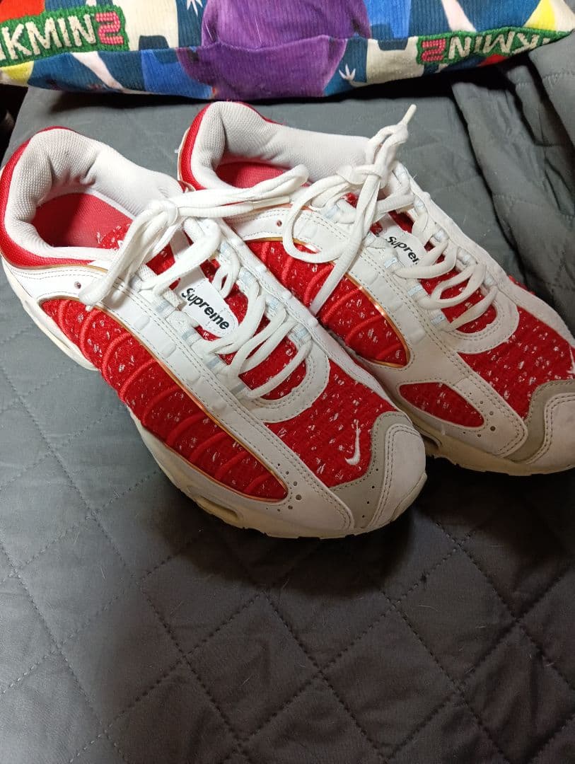 Supreme トレーニングシューズ レッド/ホワイト28.5センチ