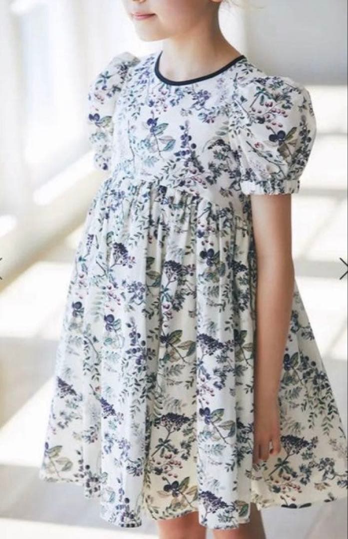 SEVENTEN セブンテン 木の実 プリント キッズ ワンピース