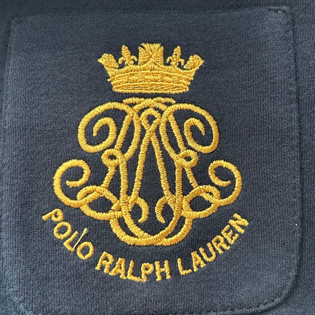 ✨美品✨ ポロラルフローレン テーラードジャケット 紺ブレ エンブレム刺繍