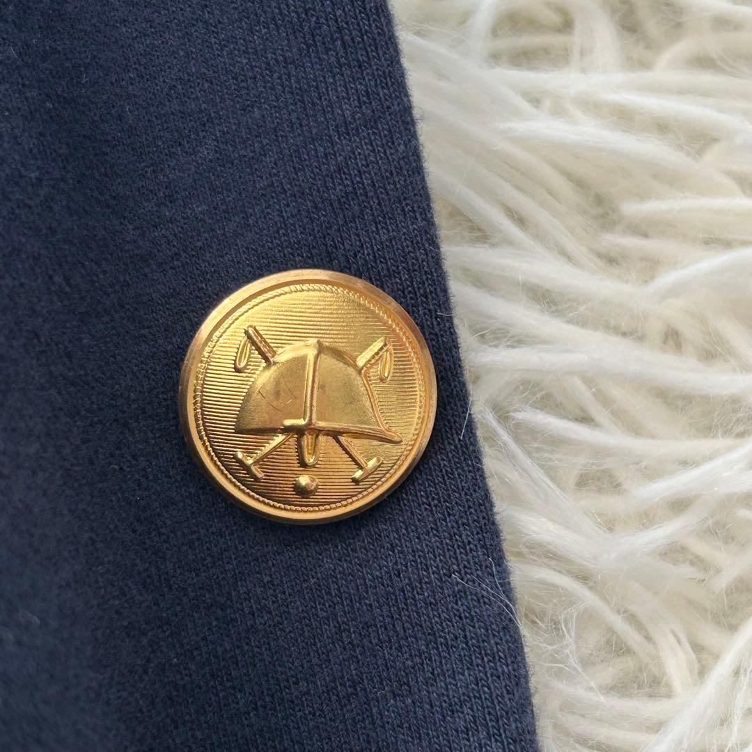 ✨美品✨ ポロラルフローレン テーラードジャケット 紺ブレ エンブレム刺繍