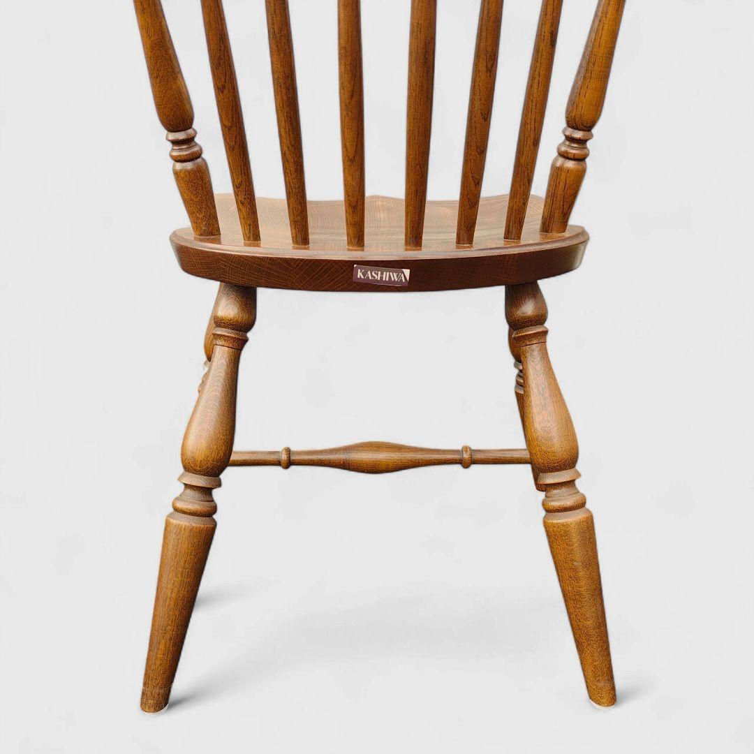 柏木工 ウィンザーチェア ダイニング ハイバック オーク材 2脚セット