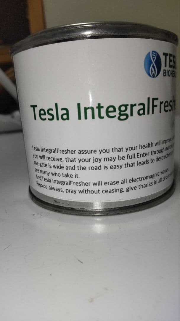 [正規品]テスラインテグラルフレッシャーΩ テスラ缶 電磁波対策に