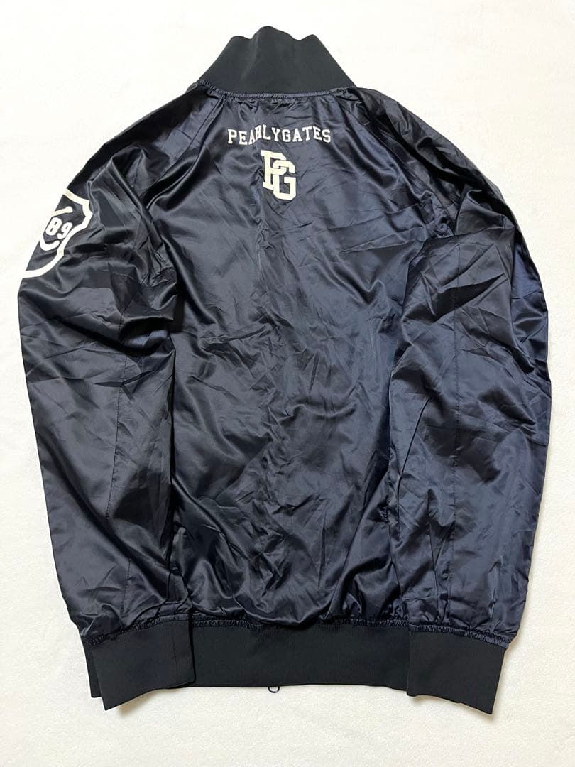 【PEARLY GATES】サイズ5紺フルジップジャケット＊パーリーゲイツ上着