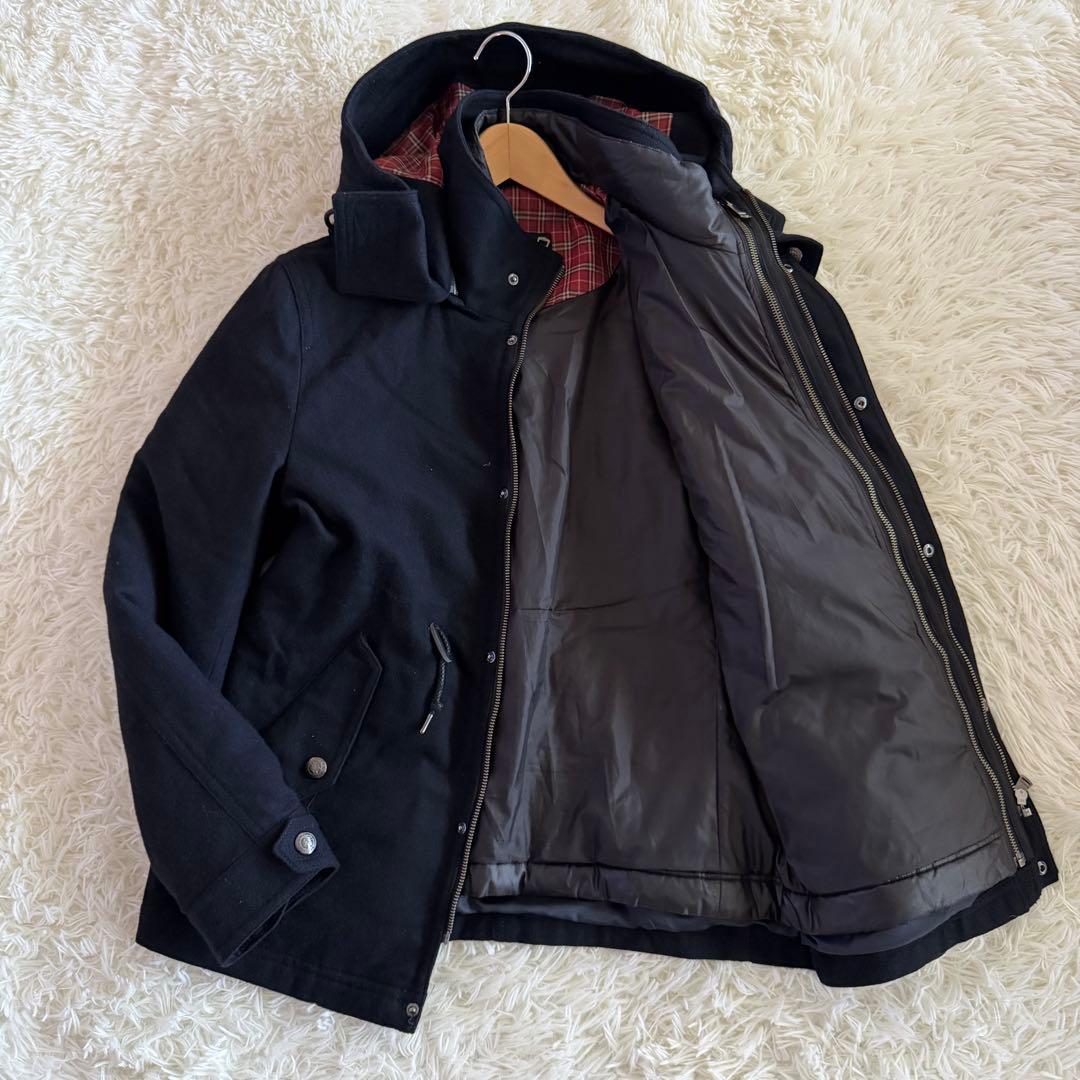 【極美品】【希少】バーバリーブラックレーベル　ウールコート　5way L