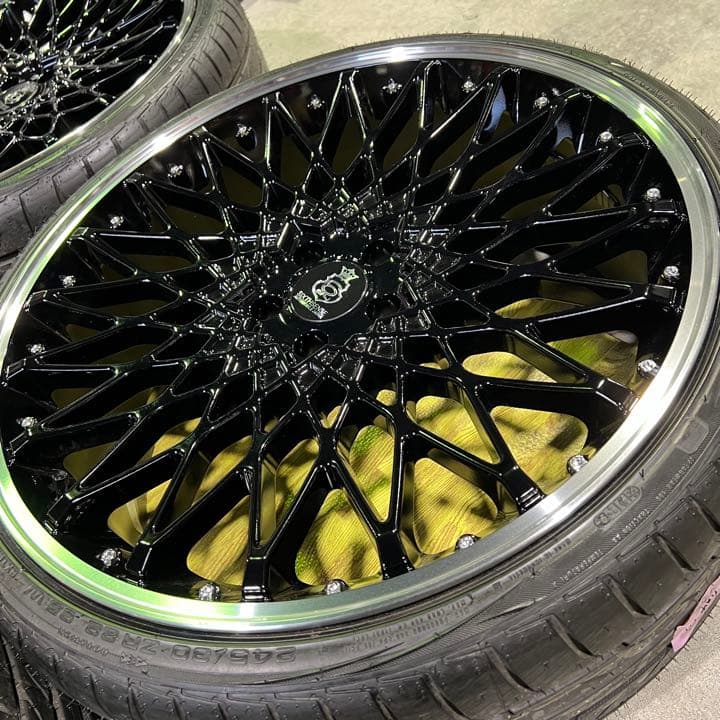 22インチ 30アルファードJM-20 アルミホイール タイヤ4本セット 458