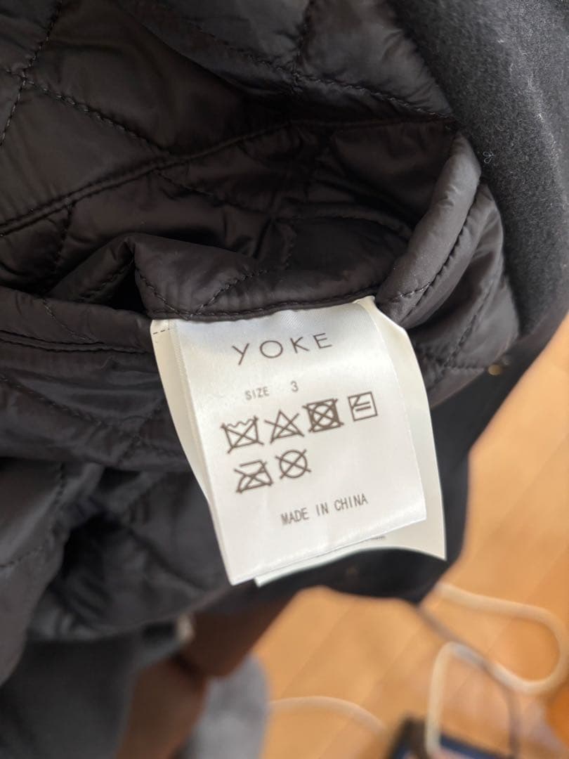 ジャケット・アウター YOKE24FW BROKEN AWARD JACKETBLACK3