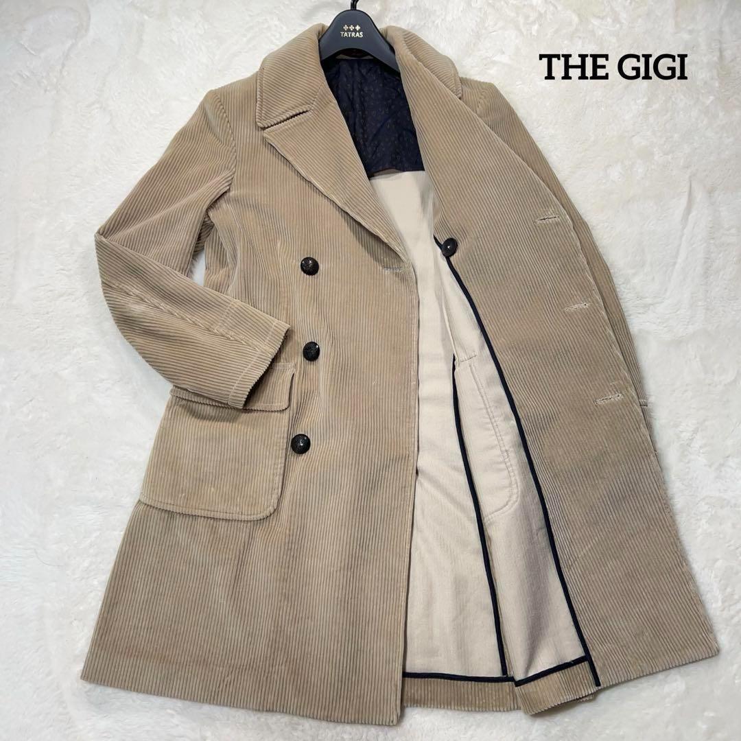 美品 THE GIGI コーデュロイ IAGO チェスターコート ダブル 42
