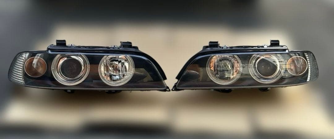  5シリーズ　E39 ヘッドライト　左右セット　イカリング　綺麗