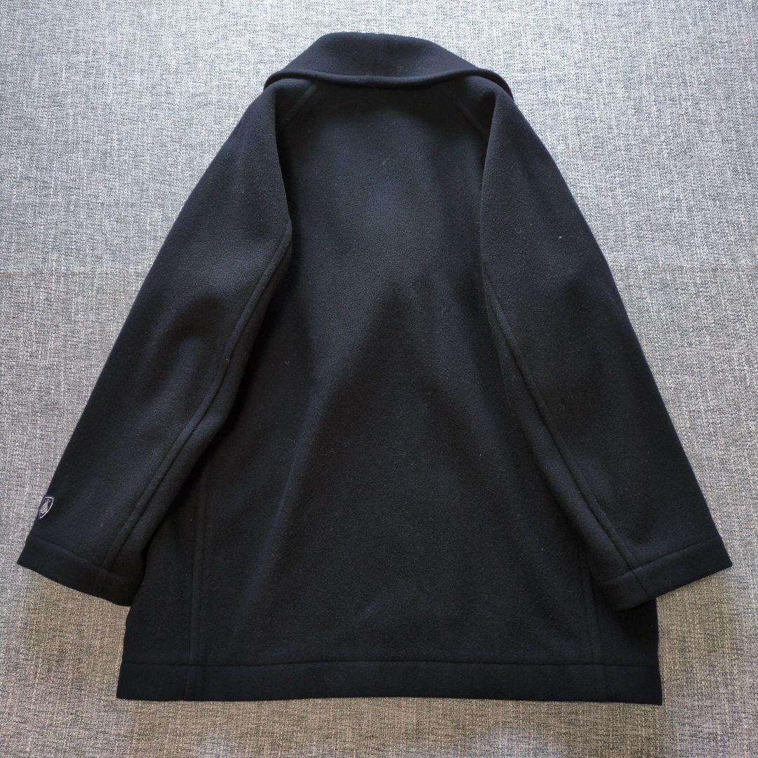 オーシバル　ライトモッサ　ショールカラーコート　ネイビー　未使用に近い美品