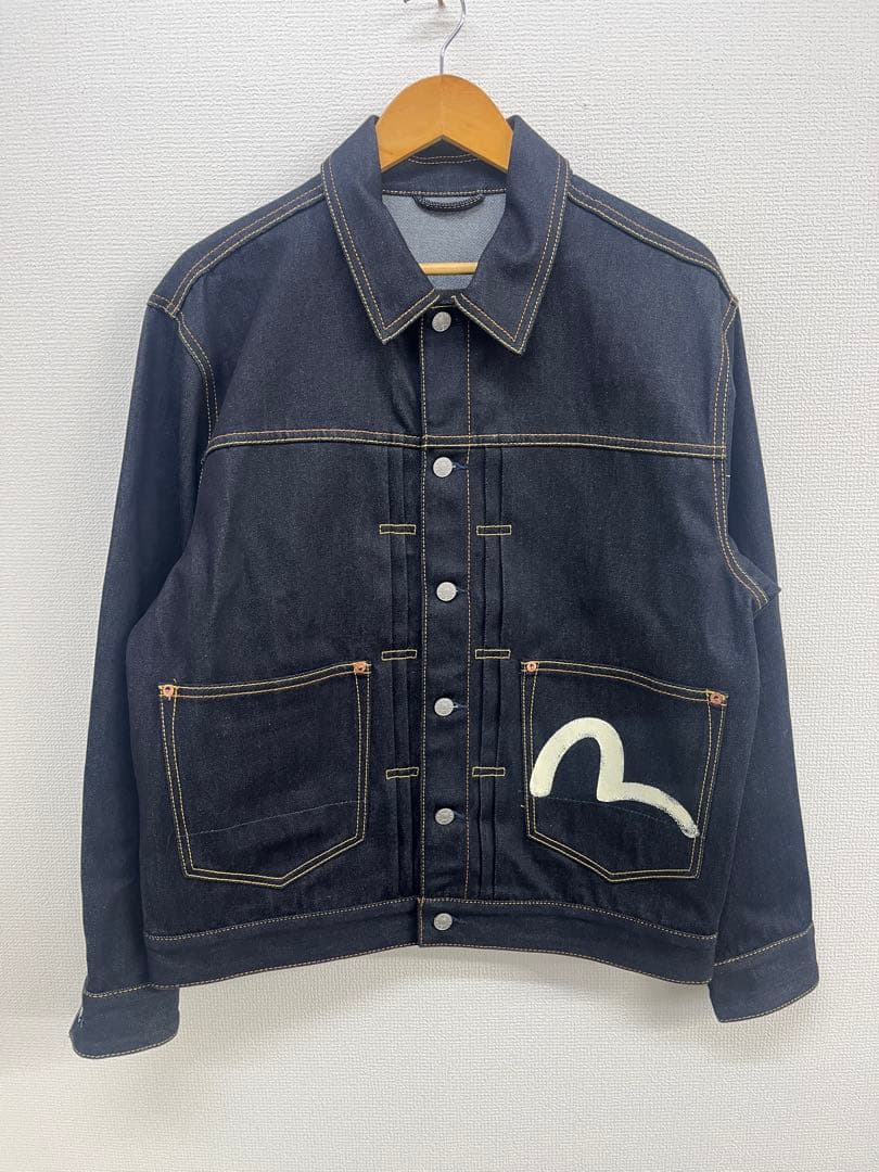 EVISU エクリュカモメプリント リラックスフィット デニムジャケット