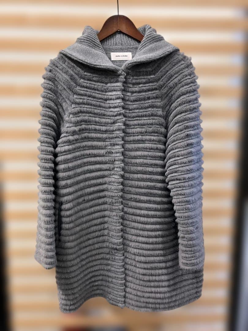 最終価格！！mila schon ミンクファー　カシミヤ素材　グレー コート