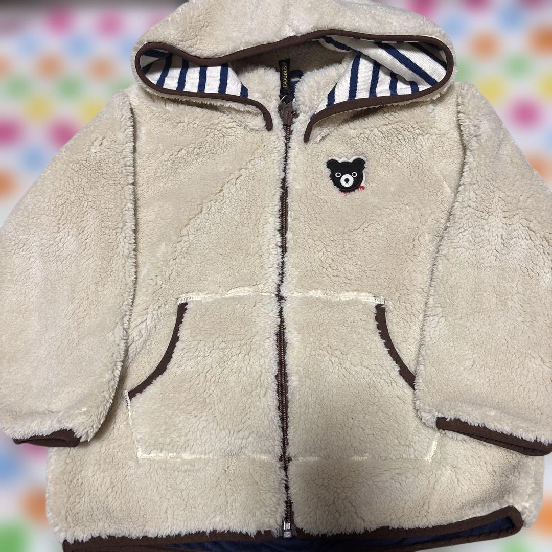 【現行品】ミキハウス　ダブルビー　モコモコ　アウター　ジャンバー　110cm