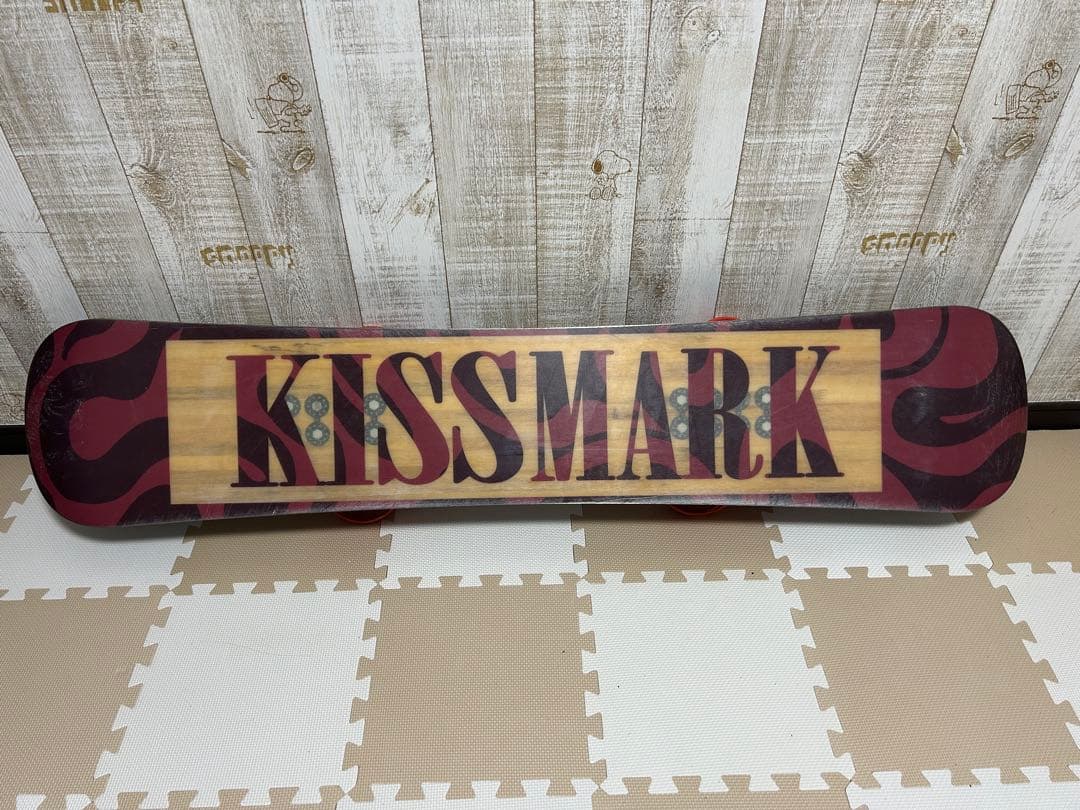 KISSMARK スノーボード 赤黒波模様