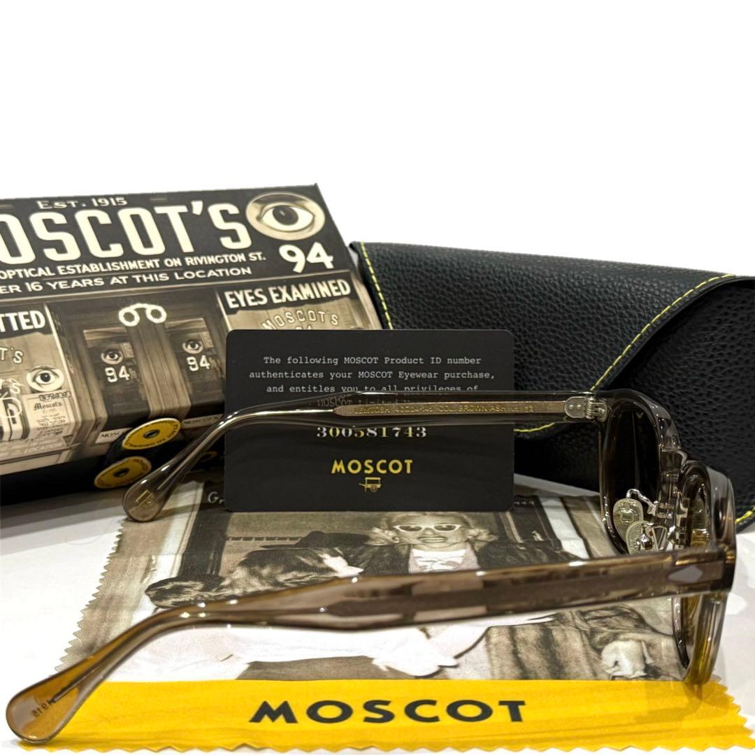 【極美品】日本限定 モスコット レムトッシュ46 BROWN ASHガラスレンズ