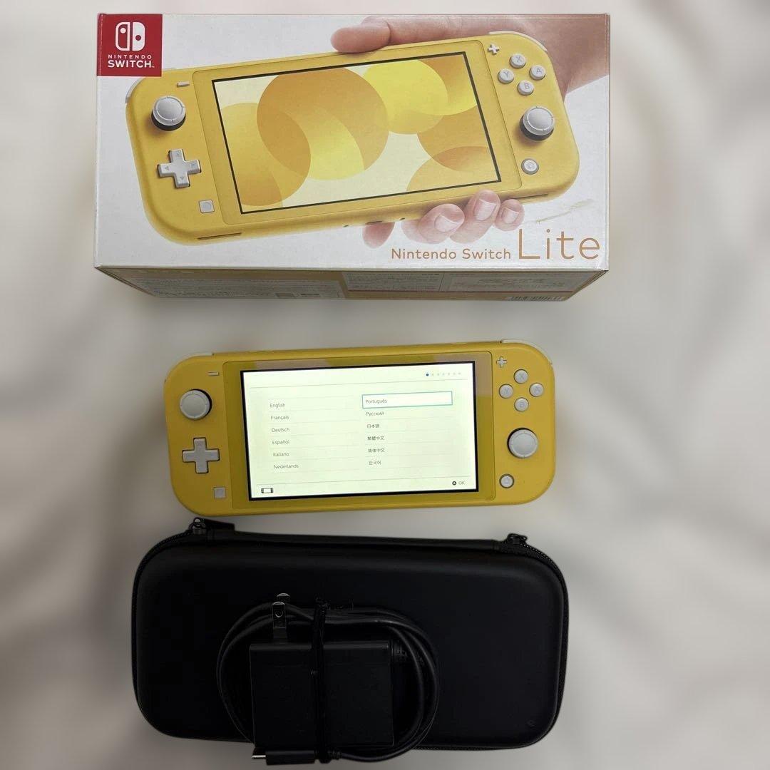 【美品】Nintendo Switch Lite イエロー 本体　箱あり