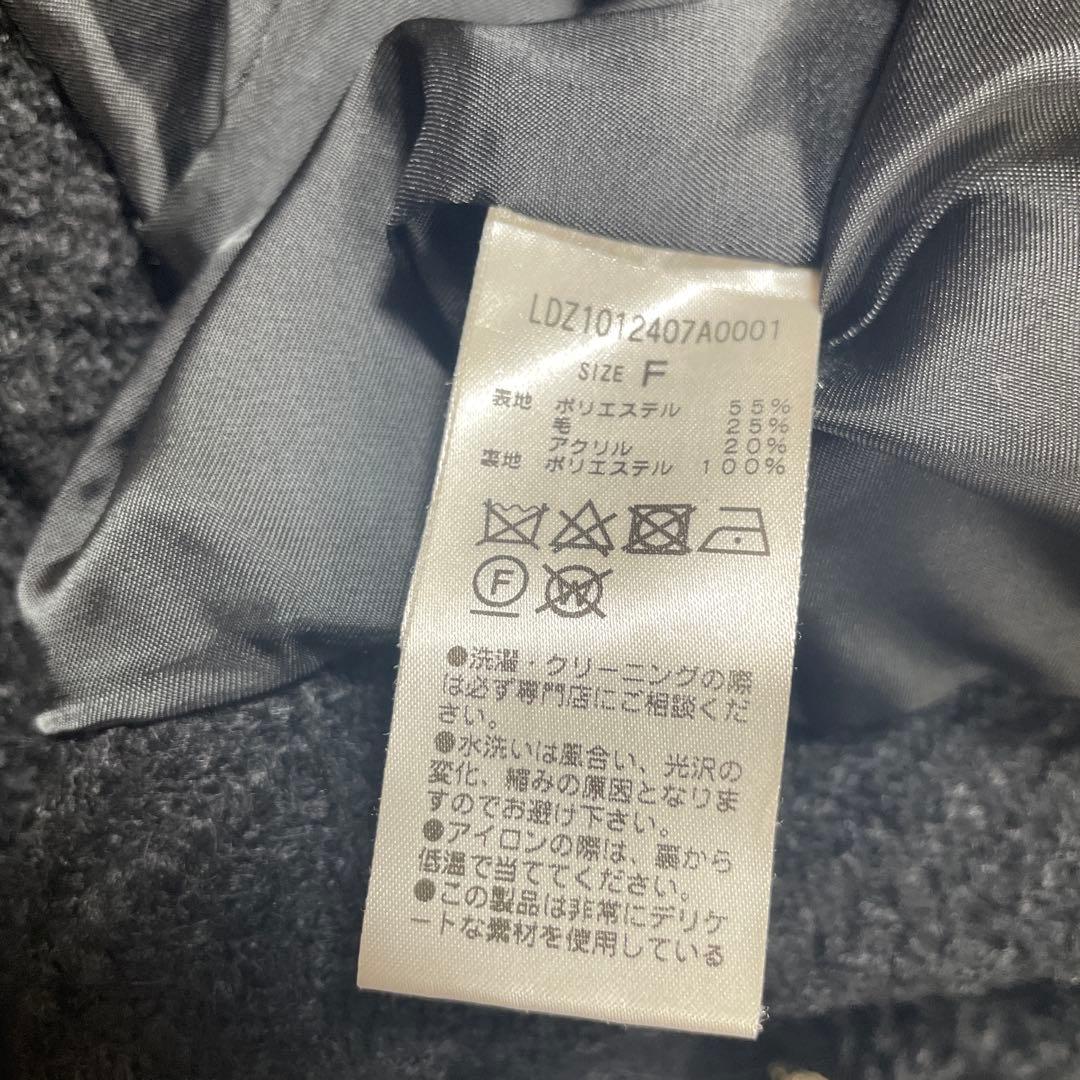 Loungedress ラウンジドレス　金ボタン　ツイードジャケット　ブラック