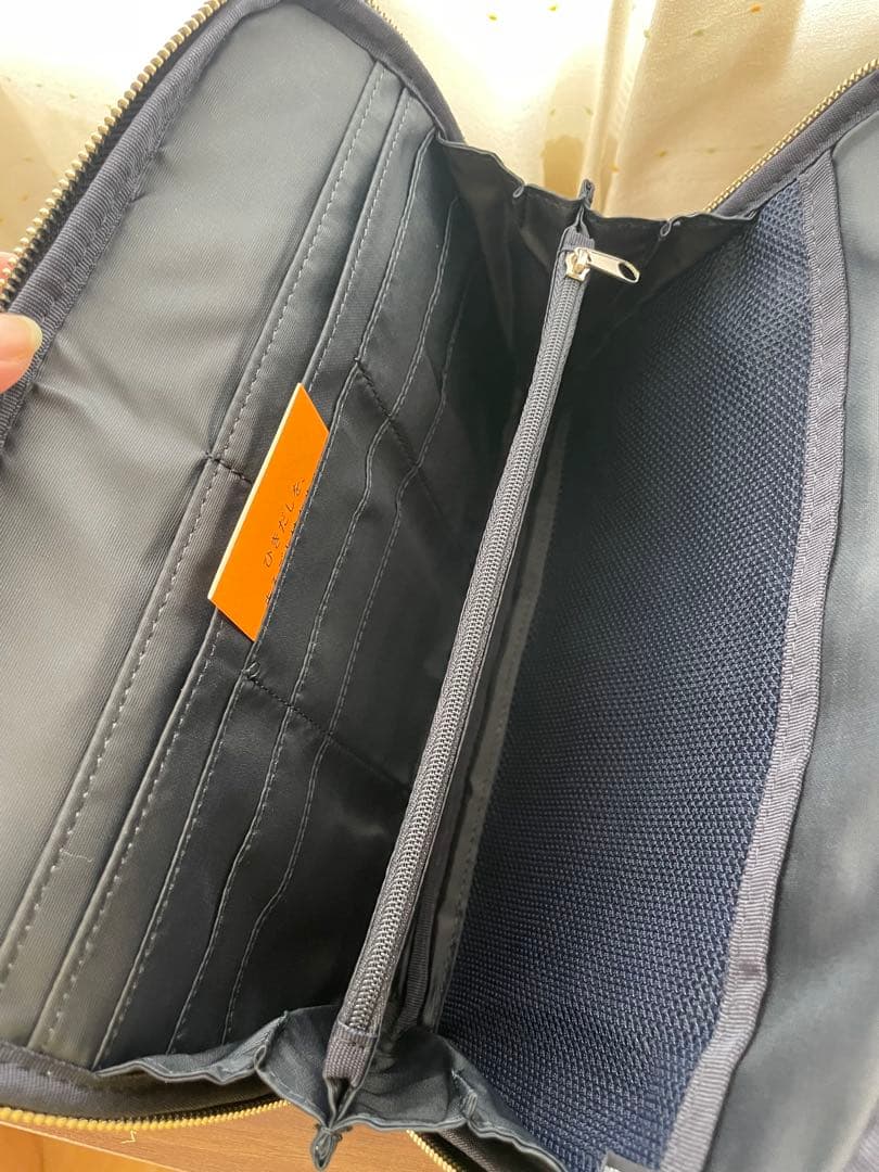 おおきいひきだしポーチ ミナ ペルホネン/tambourine（navy）