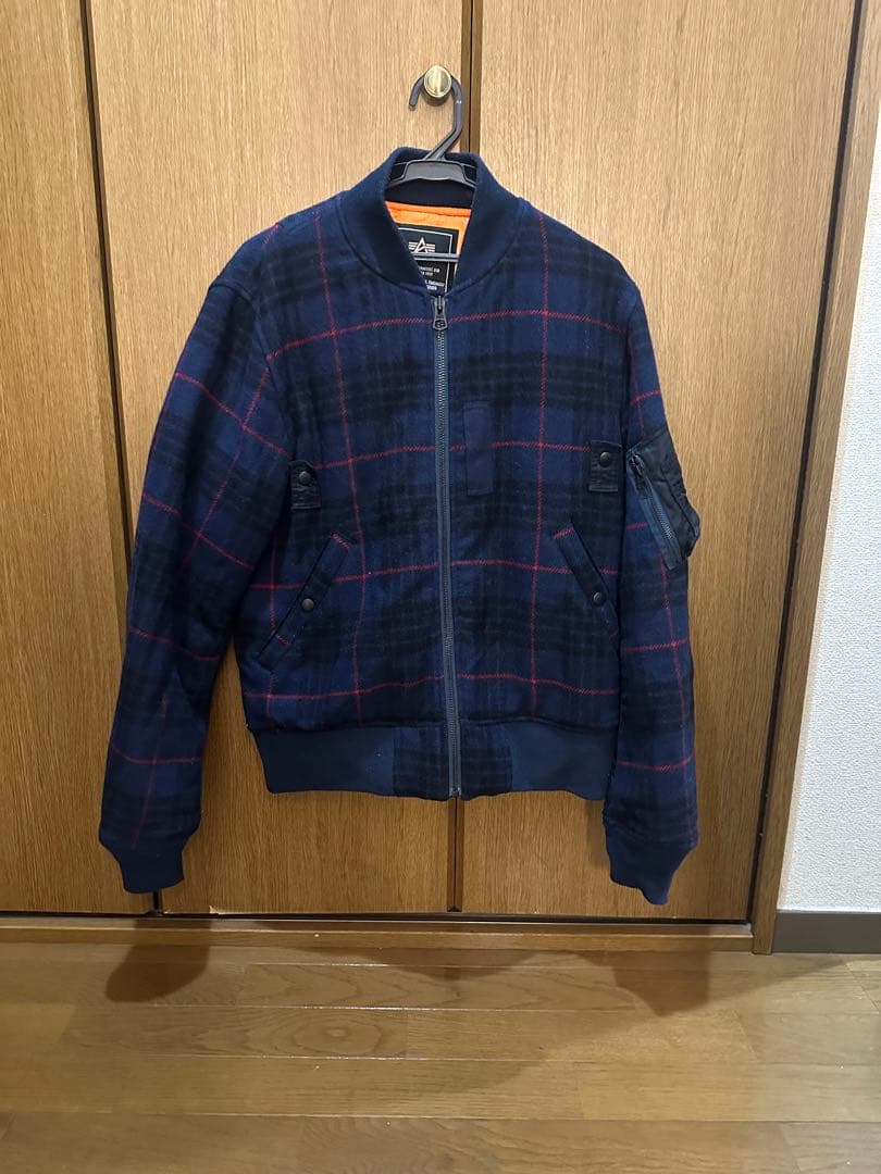 alpha wool rich サニースポーツトリプルコラボma-1 sizeL