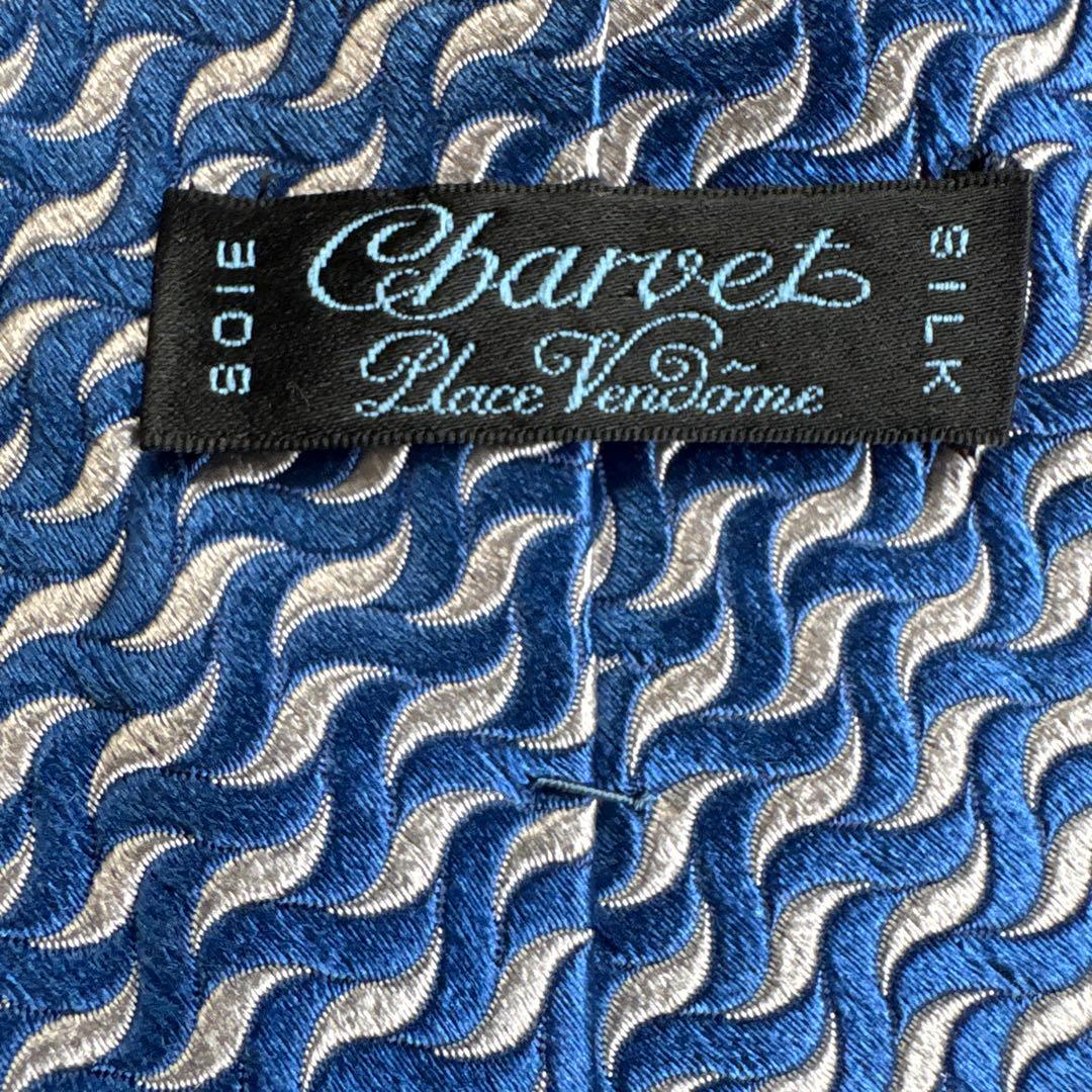 Charvet シルク ネクタイ 波模様　未使用品