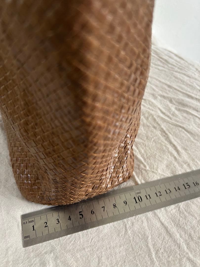 ヨーガンレール　本革　バンブーハンドル ブラウン バッグ