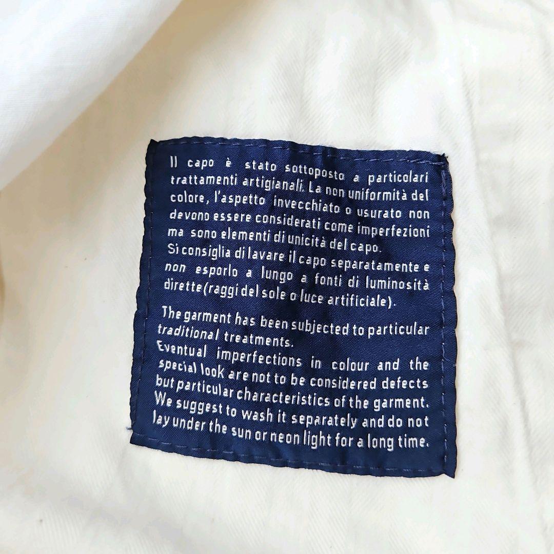 現行美品☆GERMANO×BEAMSF 別注 スラックス コットンツイル 白