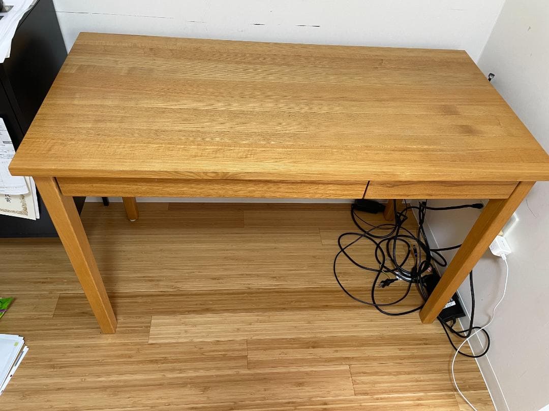 無印良品 木製デスク 天然木（タモ材）