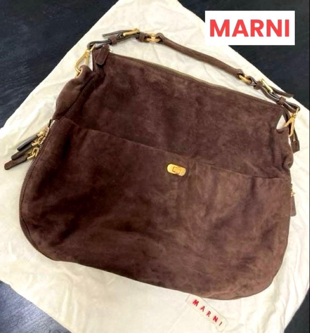 ★美品★MARNI スエードショルダーバッグ
