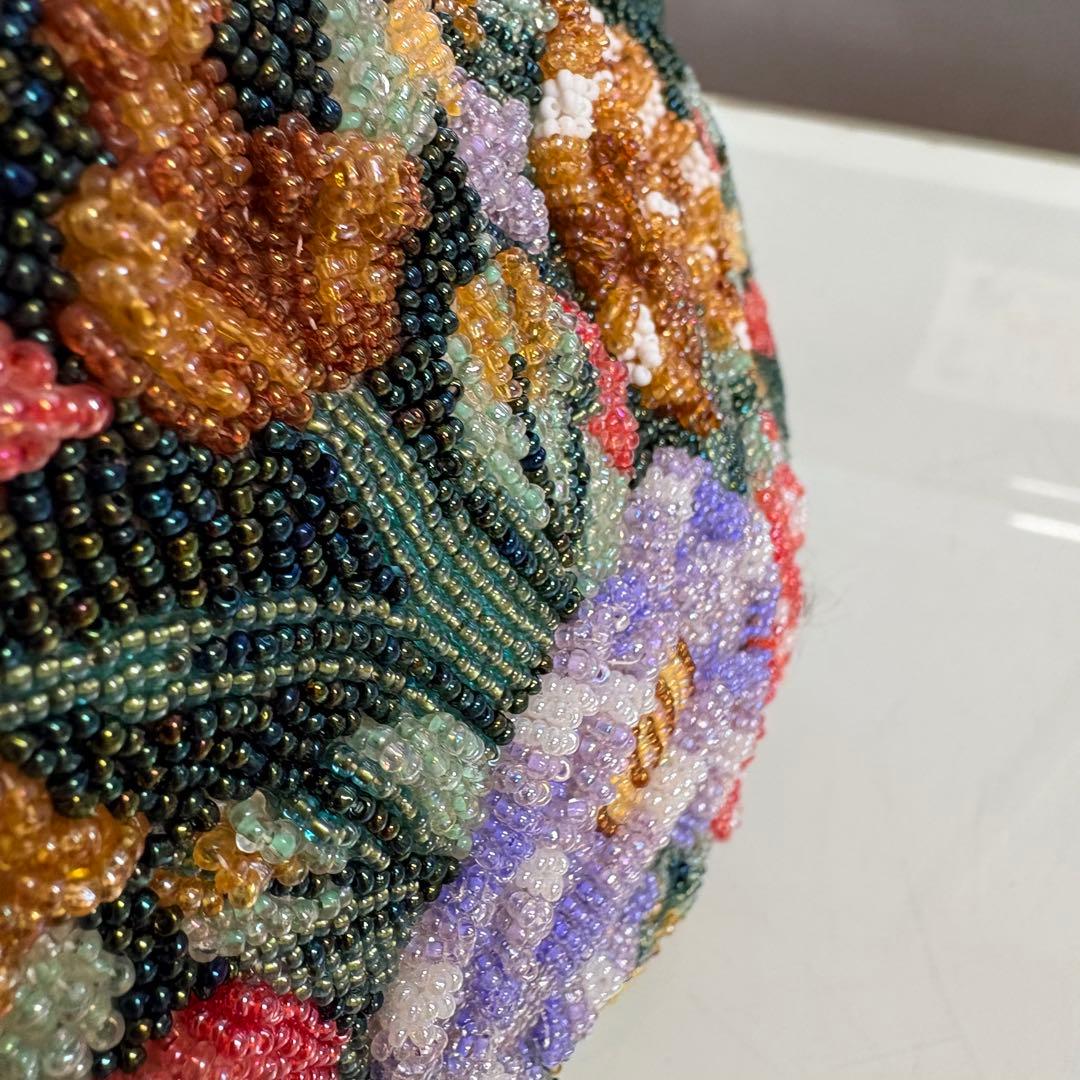 レトロ　ヴィンテージ　ビーズバッグ　アンティークバッグ