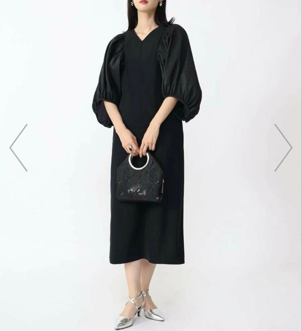 ヤマダヤ　パフスリーブ　ワンピース