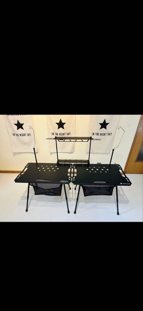 値下げキャンプテーブルセット　カバン付き IGTテーブル2個1個追加(合計3個)