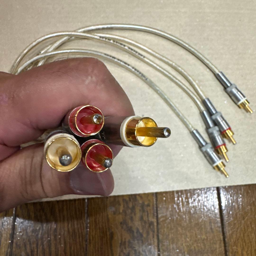 RITAO CHAN専用THORENS トーレンス 銀メッキ RCAケーブル 。