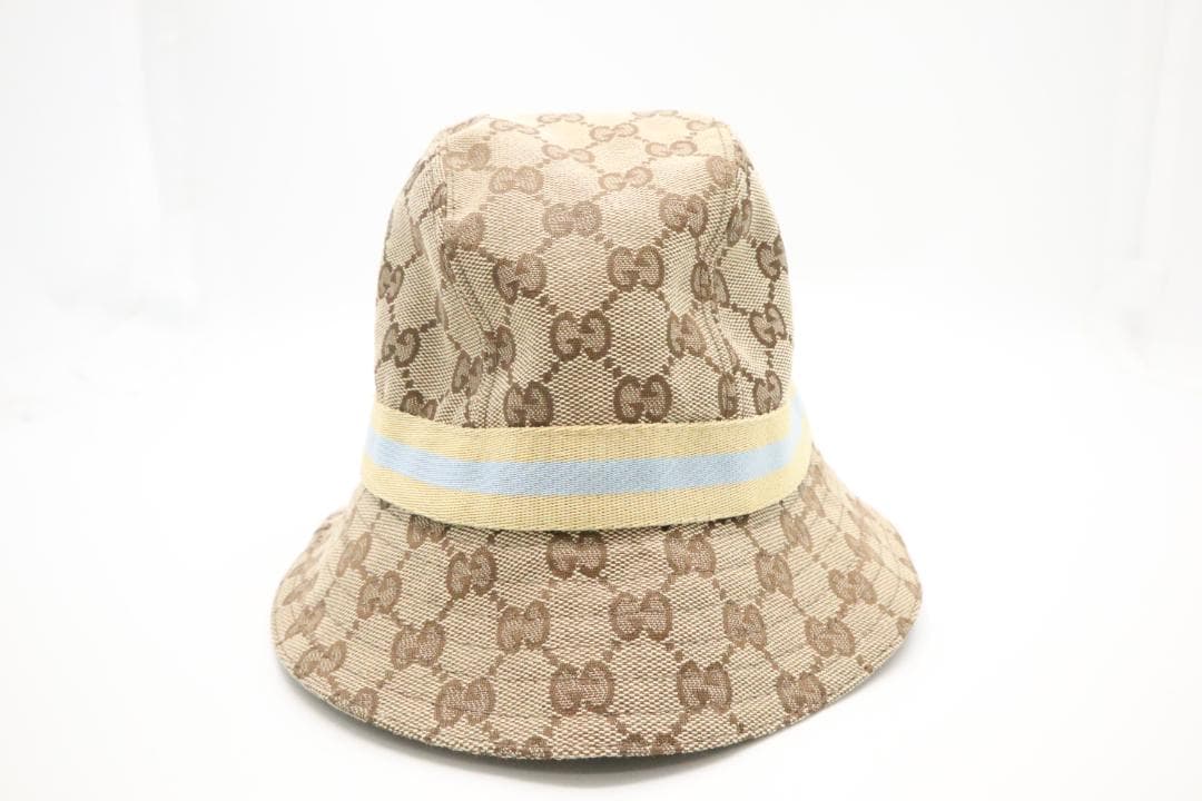 Gucci　グッチ　ハット　帽子　GGキャンバス　シェリーライン