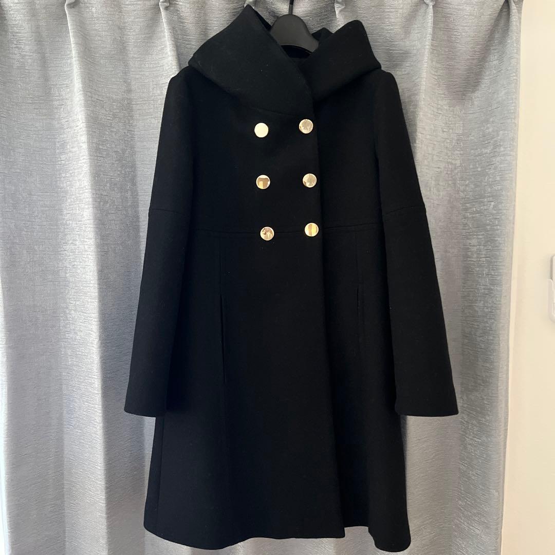 ZARA ブラック ダブルブレストコート