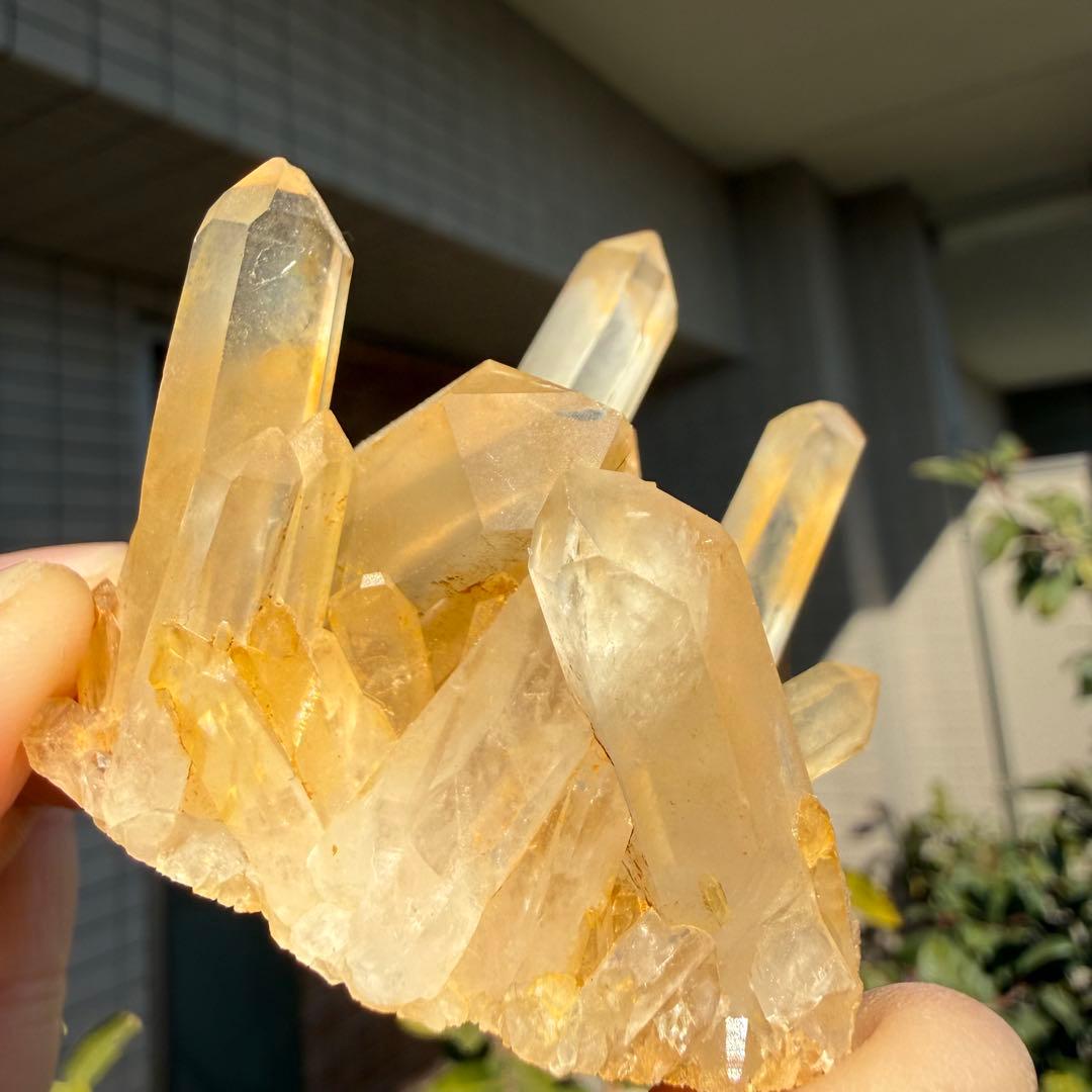 自然色　水晶クラスター モリオン　14個セット　1kg 水晶　原石　自然石c1