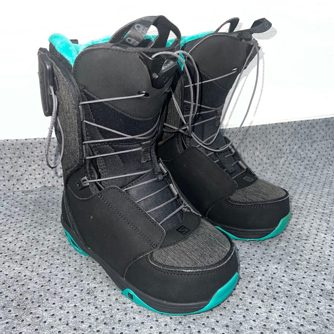 2回使用 レディース 23cm SALOMON IVY スノーボードレースブーツ